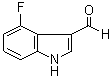 structure of CAS# 23073-31-6, 4-氟-1H-吲哚-3-甲醛