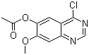 structure of CAS# 230955-75-6, 6-乙酰氧基-4-氯-7-甲氧基喹唑啉