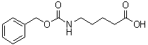 structure of CAS# 23135-50-4, 5-(Benzyloxycarbonylamino)pentanoic acid