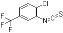 structure of CAS# 23165-49-3, 2-Chloro-5-(trifluoromethyl)phenyl isothiocyanate