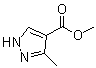 structure of CAS# 23170-45-8, 3-甲基-1H-吡唑-4-羧酸甲酯