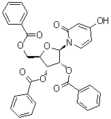structure of CAS# 23220-74-8, 4-Hydroxy-1-(2,3,5-tri-O-benzoyl-beta-D-ribofuranosyl)-2(1H)-pyridinone