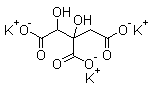 structure of CAS# 232281-44-6, Tripotassium hydroxycitrate