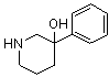 structure of CAS# 23396-50-1, 3-苯基-3-哌啶醇
