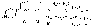 structure of CAS# 23491-45-4, 赫斯特荧光染料 33258