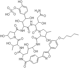 structure of CAS# 235114-32-6, Micafungin