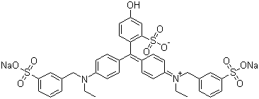 structure of CAS# 2353-45-9, Food green 3