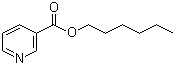 structure of CAS# 23597-82-2, Hexyl nicotinoate
