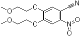 structure of CAS# 236750-65-5, 4,5-双(2-甲氧基乙氧基)-2-硝基苯甲腈