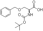 structure of CAS# 23680-31-1, N-BOC-O-苄基-L-丝氨酸