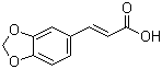 CAS # 2373-80-0, 3,4-(Methylenedioxy)cinnamic acid, trans-3,4-(Methylenedioxy)cinnamic acid