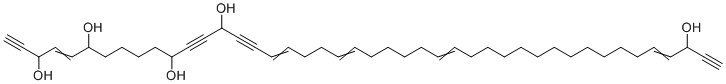 CAS # 2376271-49-5, Tetratetraconta-4,17,21,27,40-pentaen-1,12,15,43-tetrayne-3,6,11,14,42-pentol