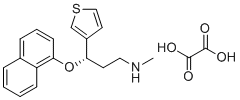 CAS # 2379325-42-3, Duloxetine EP Impurity F, (3S)-N-Methyl-3-(naphthalen-1-yloxy)-3-(thiophen-3-yl)propan-1-amine oxalate