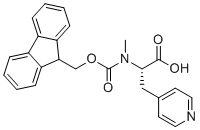 structure of CAS# 2381854-90-4, 芴甲氧羰基-N-甲基-3-(4-吡啶)-L-丙氨酰