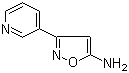 structure of CAS# 23821-38-7, 3-(3-吡啶基)-5-异恶唑胺