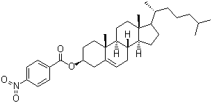 CAS 登录号：23838-12-2, 胆甾烯基对硝基苯甲酸酯, 胆甾醇对硝基苯甲酸酯