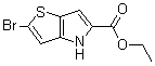 structure of CAS# 238749-50-3, 2-溴-4H-噻吩并[3,2-b]吡咯-5-羧酸乙酯