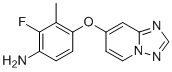 structure of CAS# 2387518-94-5, 4-([1,2,4]Triazolo[1,5-a]pyridin-7-yloxy)-2-fluoro-3-methylaniline