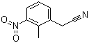 structure of CAS# 23876-14-4, 2-Methyl-3-nitrophenylacetonitrile