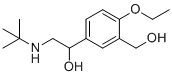 structure of CAS# 2387728-91-6, 1-[4-Ethoxy-3-(hydroxymethyl)phenyl]-2-[(2-methyl-2-propanyl)amino]ethanol