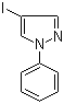 structure of CAS# 23889-85-2, 1-Phenyl-4-iodopyrazole
