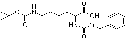 structure of CAS# 2389-60-8, N-Cbz-N'-Boc-L-lysine