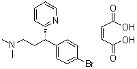 structure of CAS# 2391-03-9, Dexbrompheniramine maleate