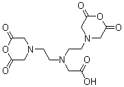 structure of CAS# 23911-26-4, N,N-Bis[2-(2,6-dioxo-4-morpholinyl)ethyl]-glycine