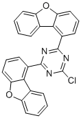 structure of CAS# 2392930-05-9, 2-氯-4,6-二(二苯并呋喃-1-基)-1,3,5-三嗪