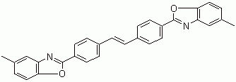 structure of CAS# 2397-00-4, 4,4'-Bis(5-methyl-2-benzoxazolyl)stilbene