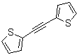 CAS # 23975-15-7, 1,2-Bis(2-thienyl)ethyne, 2,2'-Bisthienylethyne, 2,2'-Bithienylacetylene, Bis(2-thienyl)acetylene, Di(2-thienyl)acetylene, alpha,alpha'-Dithienylacetylene