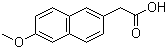 structure of CAS# 23981-47-7, 6-Methoxy-2-naphthaleneacetic acid