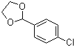 structure of CAS# 2403-54-5, 2-(4-氯苯基)-1,3-二氧戊环