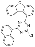 CAS 登录号：2417986-80-0, 2-氯-4-二苯并呋喃-1-基-6-萘-1-基-1,3,5-三嗪