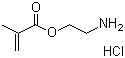 structure of CAS# 2420-94-2, 甲基丙烯酸 2-氨基乙基酯盐酸盐