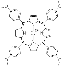 structure of CAS# 24249-30-7, (5,10,15,20-四(4-甲氧基苯基)卟啉)铜