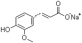 structure of CAS# 24276-84-4, Sodium ferulic