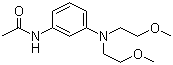 CAS # 24294-01-7, 3-(N,N-Dimethoxyethyl)amino acetanilide, N-[3-[Bis(2-methoxyethyl)amino]phenyl]acetamide, N-Acetyl-N',N'-bis(2-methoxyethyl)-1,3-benzenediamine