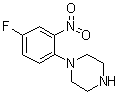 structure of CAS# 243128-46-3, 1-(4-氟-2-硝基苯基)哌嗪