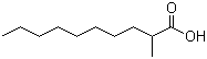 CAS # 24323-23-7, 2-Methyldecanoic acid, (±)-2-Methyldecanoic acid, 2-Methylcapric acid, alpha-Methylcapric acid