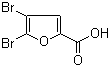 structure of CAS# 2434-03-9, 2,3-Dibromofuran-5-carboxylic acid
