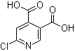 structure of CAS# 243835-70-3, 6-Chloropyridine-3,4-dicarboxylic acid