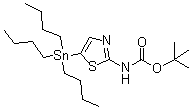 CAS # 243972-26-1, [5-(Tributylstannyl)thiazol-2-yl]carbamic acid tert-butyl ester, tert-Butyl [5-(tributylstannyl)thiazol-2-yl]carbamate
