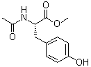 structure of CAS# 2440-79-1, N-乙酰基-L-酪氨酸甲酯
