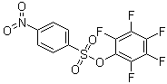 structure of CAS# 244633-31-6, 4-硝基苯磺酸五氟苯基酯
