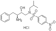 CAS 登录号：244634-31-9, N-[(2R,3S)-3-氨基-2-羟基-4-苯基丁基]-N-(2-甲基丙基)-4-硝基苯磺酰胺单盐酸盐