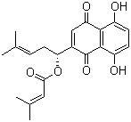 structure of CAS# 24502-79-2, beta,beta-二甲基丙烯酰紫草素