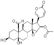 CAS # 24512-60-5, (3beta,5beta,15beta,16beta)-16-(Acetyloxy)-14,15-epoxy-3,5-dihydroxy-19-oxobufa-20,22-dienolide