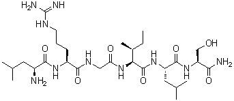 CAS 登录号：245329-01-5, L-亮氨酰-L-精氨酰甘氨酰-L-异亮氨酰-L-亮氨酰-L-丝氨酰胺