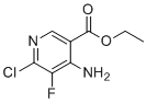 structure of CAS# 2454397-74-9, 乙基4-氨基-6-氯-5-氟烟酸酯